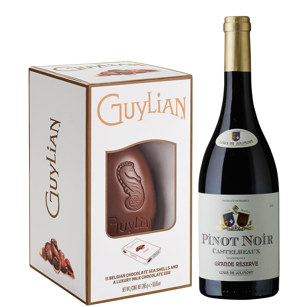 Castelbeaux Pinot Noir And Guylian Chocolate Easter Egg 285g